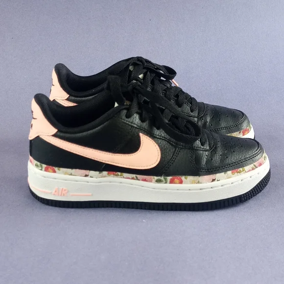 Nike Air Force 1 Vintage Floral GS 'Pink Tint' Shoes BQ2501-001 - Picture 1 of 12